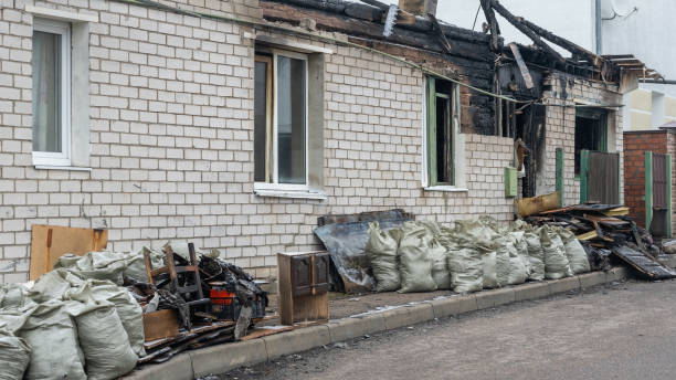 Professional Fire Damage Restoration technician working in Saint Paul, MN